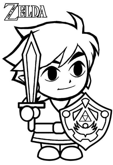 Printable Zelda Coloring Pages